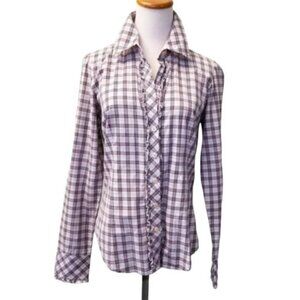 NWOT Lilly Pulitzer checkered button down size 4 (92)